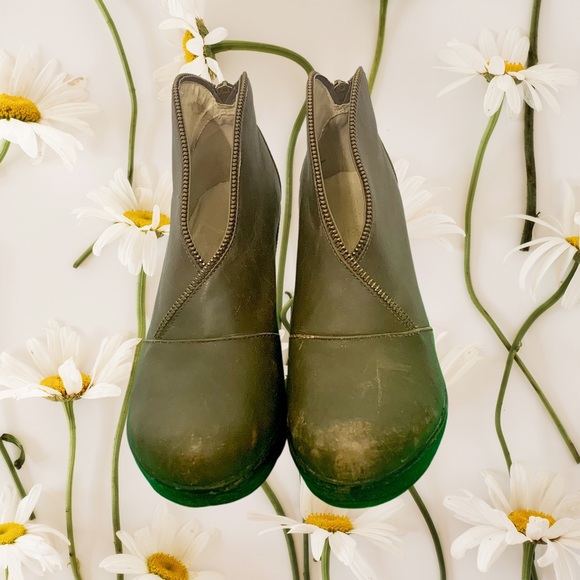 💰SOLD💰Jambu Indigo Distressed Wedge Booties - Picture 6 of 8